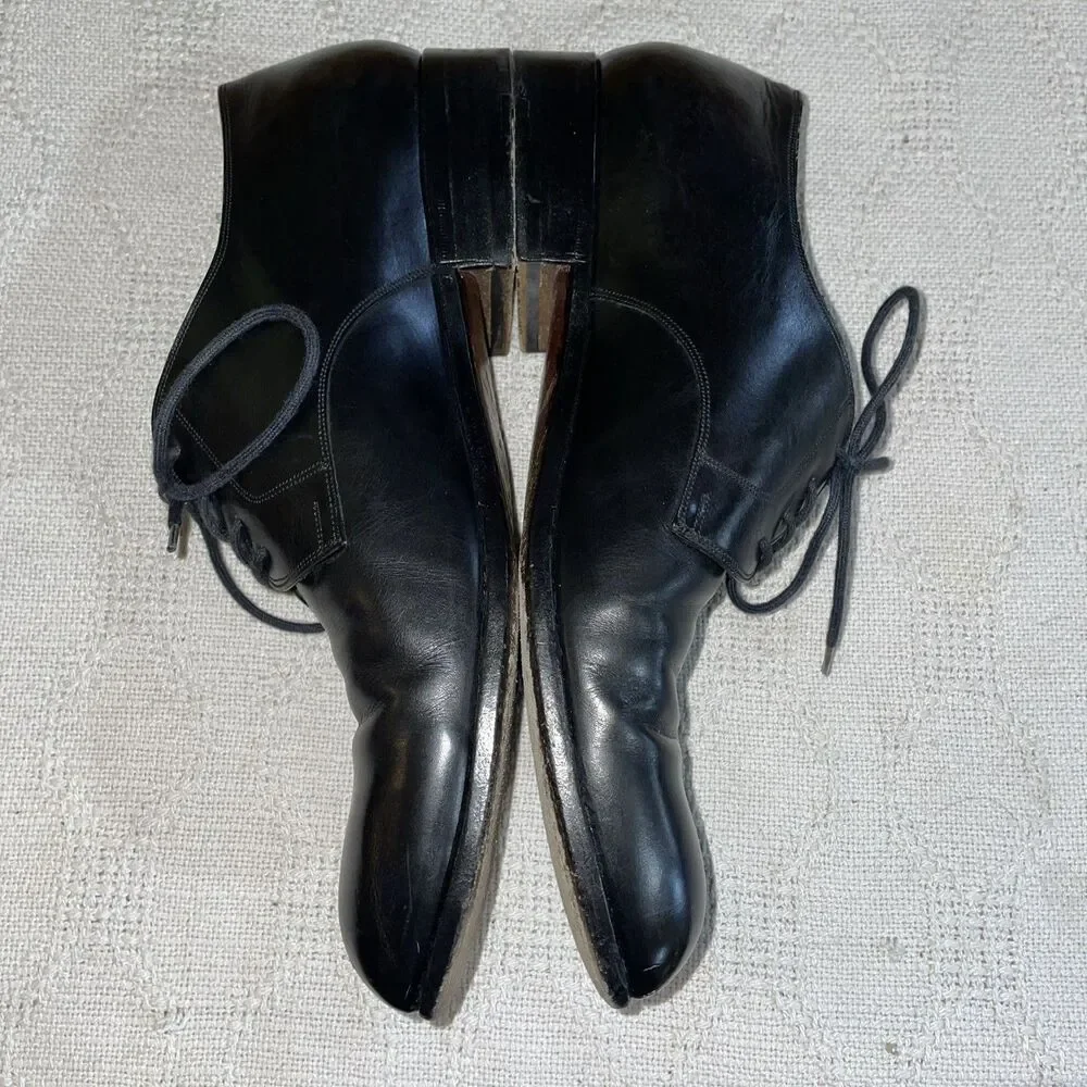 Mannina Firenze Italy Men’s Dress Oxfords Size 8 D Black Leather Business City